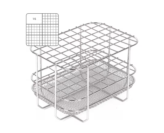 Instrument indsats til smalle instrumenter vertikalt stillede i Melag MELAtherm. Fylder 1 ud af 6 felter
